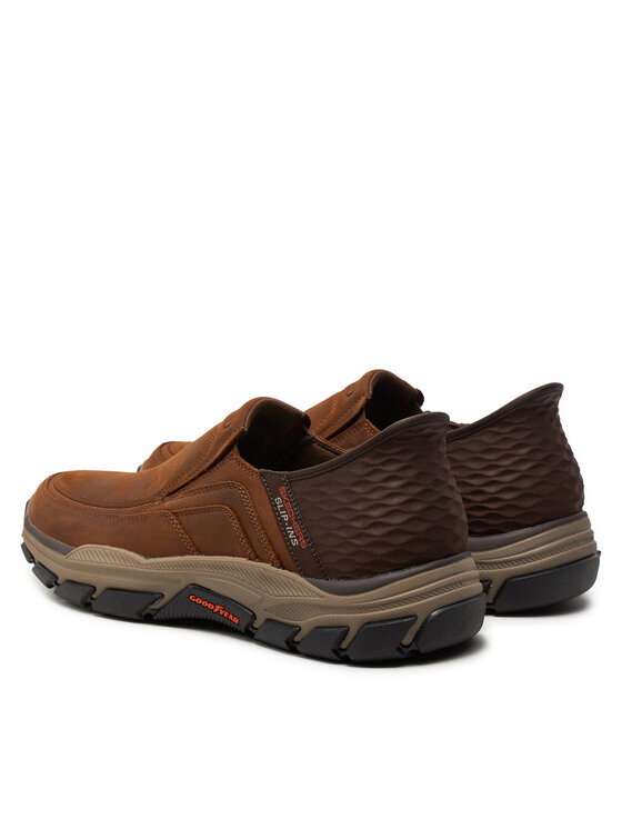 Skechers Skechers Sneakersy Skechers Slip-Ins Respected - Elgin Brązowy