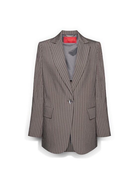 Elena Mirò Elena Mirò Giacca di transizione Q145P100087N051 Grigio Slim Fit