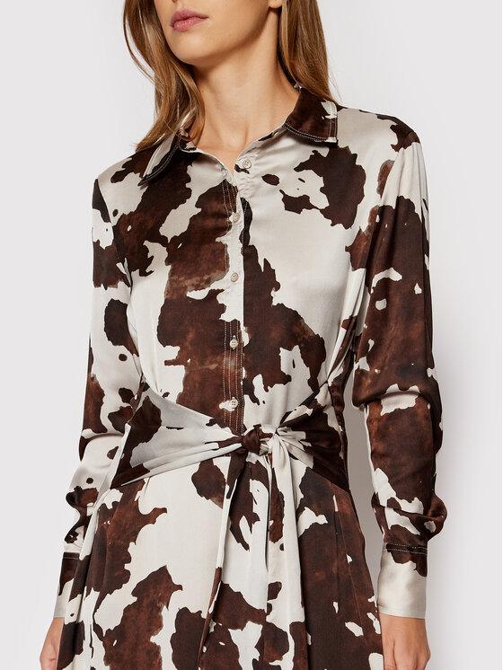 Vestito chemisier Rebecca W2RK01 WD8G2 Beige