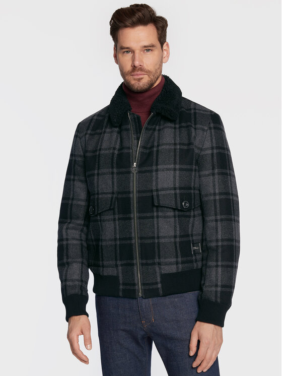Hugo Преходно яке Bavi2241 50476074 Сив Regular Fit