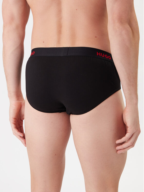 HUGO HUGO Súprava slipov Hipbrief Triple 50532570 Čierna