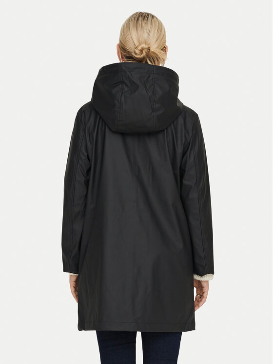 ONLY ONLY Regenjacke Elisa 15261734 Schwarz Regular Fit