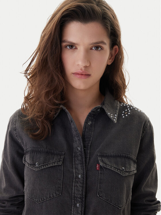 Levi's® Levi's® džínová košile Western 16786-0108 Černá Regular Fit