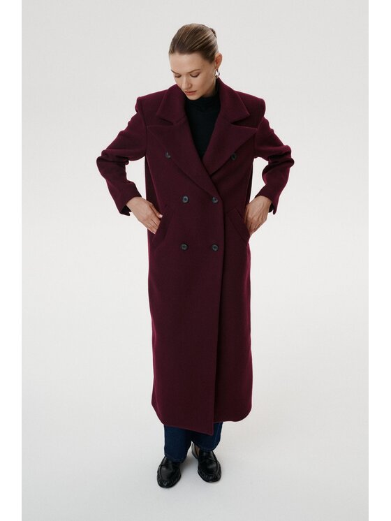MARI PRETI MARI PRETI Cappotto Caldessa Bordeaux Regular Fit