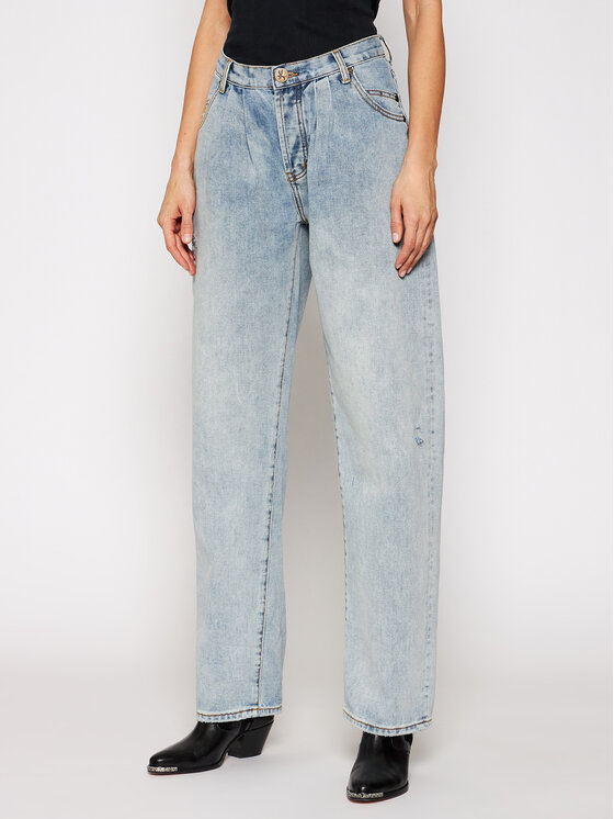One Teaspoon Jeans hlače Montana Smiths 23173 Modra Boyfriend Fit