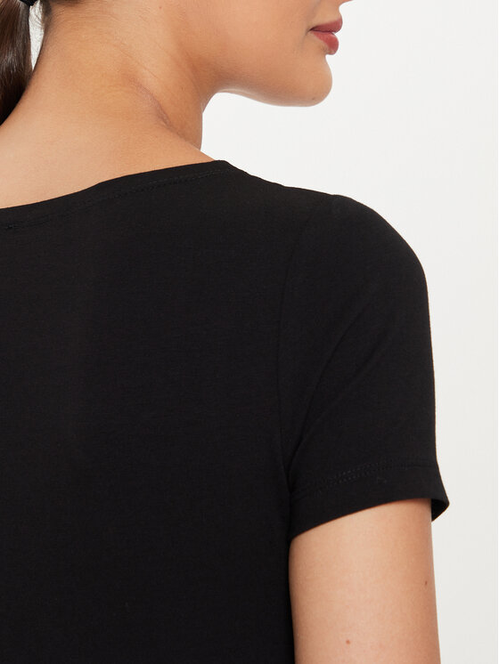 EA7 Emporio Armani EA7 Emporio Armani T-shirt 6DTT19 TJQCZ 1200 Crna Slim Fit