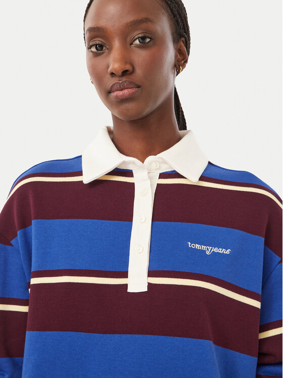 Tommy Jeans Tommy Jeans Polo Script Rugby DW0DW23303 Μπλε Relaxed Fit
