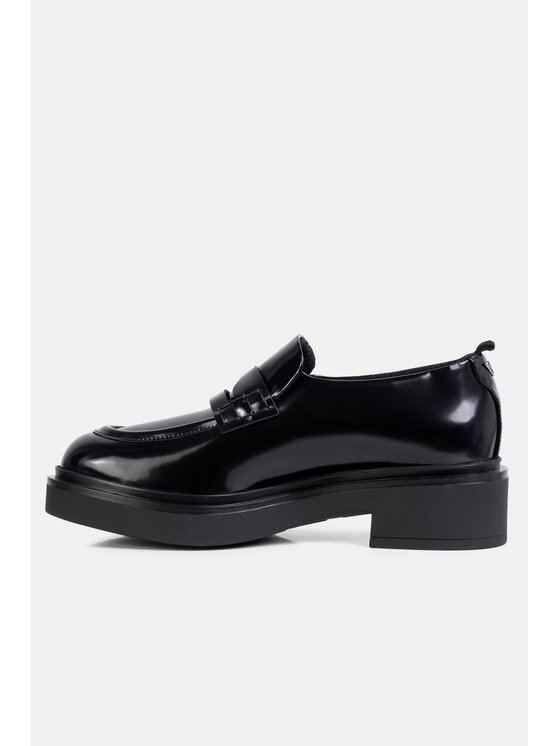 Emporio Armani Emporio Armani Mokasyny Mocassino Abrasivato Czarny