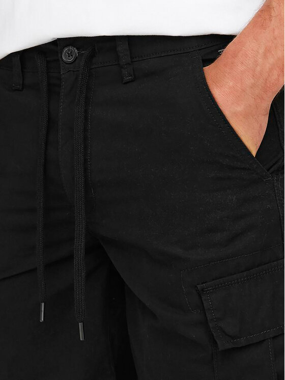 Only & Sons Only & Sons Bavlnené šortky Loc Cargo 22029214 Čierna Regular Fit