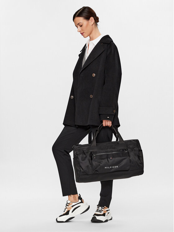 Tommy Hilfiger Tommy Hilfiger Torbica Th Skyline Duffle AM0AM11322 Črna