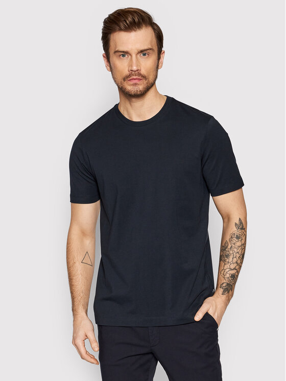 Boss T-shirt Thompson 02 50468972 Tamnoplava Regular Fit