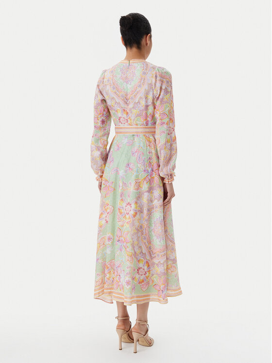 Hale Bob Hale Bob Poletna obleka with linen 4ZCA612M Pisana Regular Fit