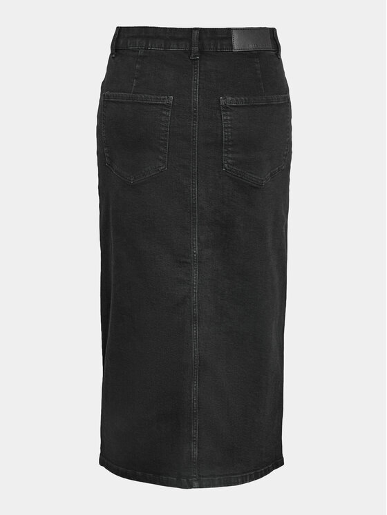 Noisy May Noisy May Spódnica jeansowa Kath 27030078 Czarny Regular Fit