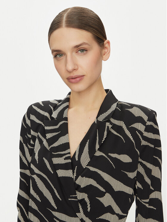 DKNY DKNY Коктейлна рокля DD4J6D32 Черен Slim Fit