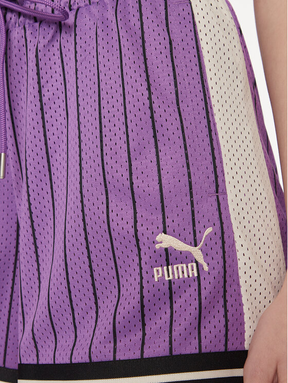 Puma Puma Športové kraťasy T7 For The Fanbase 624345 Fialová Regular Fit