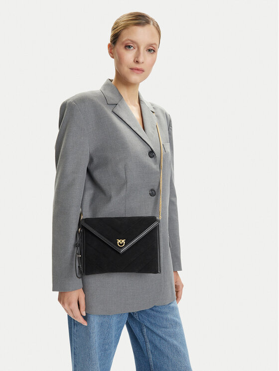PINKO PINKO Ročna torba Flat Purse Handle AI 25-26 PCPL 104820 A2JH Črna