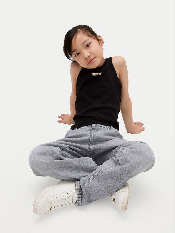 Calvin Klein Jeans Calvin Klein Jeans Jeansy IG0IG02607 M Tmavomodrá Wide Leg