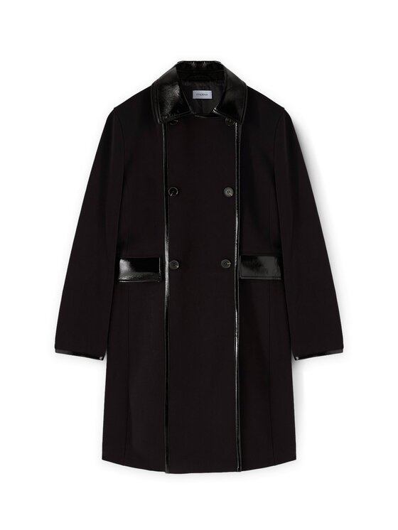 Motivi Motivi Cappotto invernale 0095Q000616N033 Nero Regular Fit