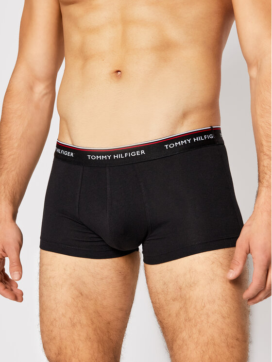 Tommy Hilfiger Tommy Hilfiger Σετ μποξεράκια 3 τμχ 3P Lr Trunk 1U87903841 Μαύρο