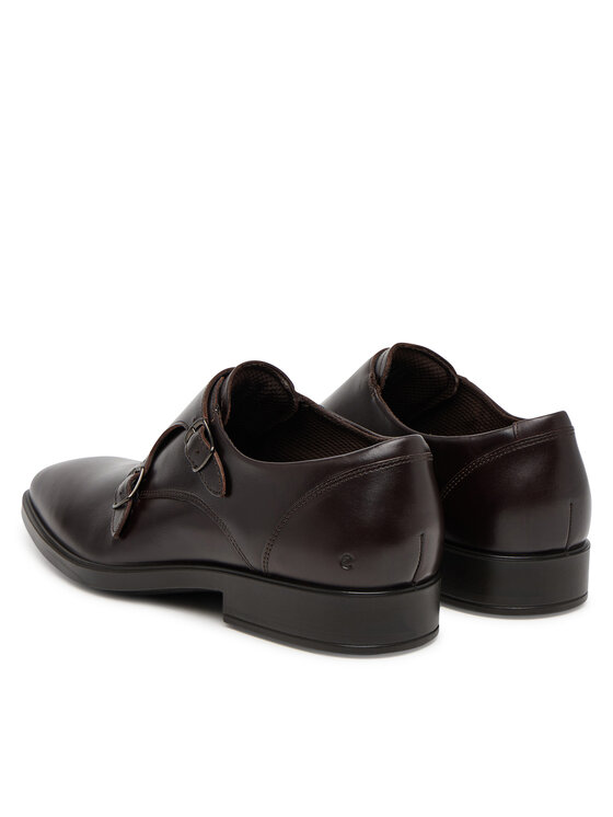 ECCO ECCO Polobotky Milan Double Monk-Strap 52333401072 Hnědá
