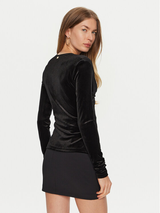 Just Cavalli Just Cavalli Bluza 77PAMF03 Črna Slim Fit