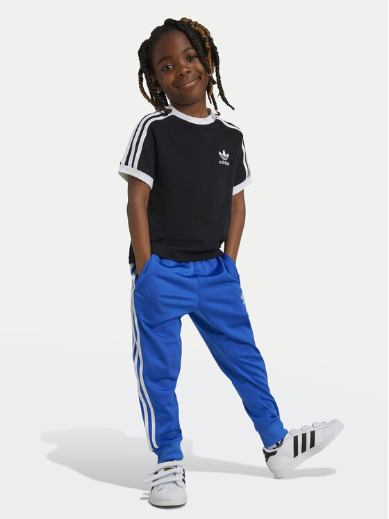 adidas adidas Футболка adicolor Trefoil IY2389 Чорний Regular Fit