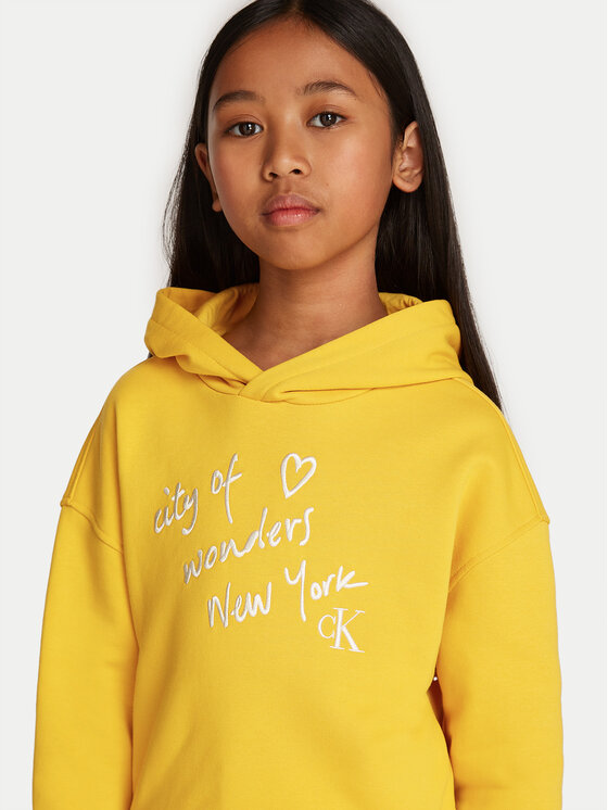 Calvin Klein Jeans Calvin Klein Jeans Суитшърт City Graphic IG0IG02645 Жълт Regular Fit