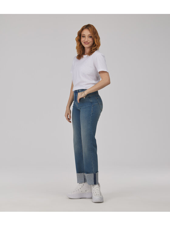 Lee Cooper Lee Cooper Jeansy SANDRA Niebieski Straight Leg