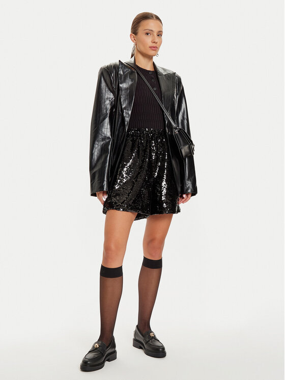 ONLY ONLY Шорти з тканини Solfi 15328928 Чорний Regular Fit
