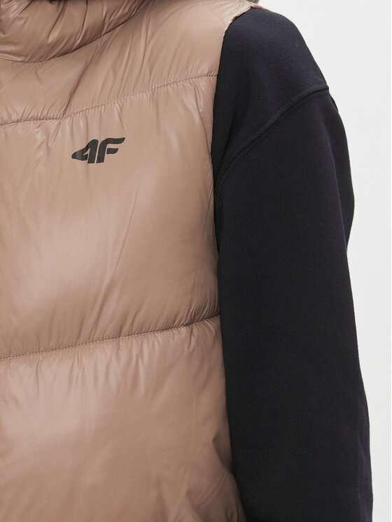 4F 4F Жилетка за костюм 4FAW23TVESF074 Бежов Regular Fit