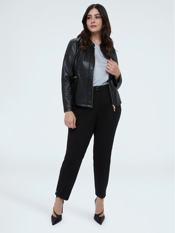 Fiorella Rubino Fiorella Rubino Pantaloni di tessuto P009L002299N033 Nero Regular Fit