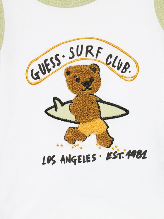 Guess Guess Komplet top i spodenki I4GG20 K8HM3 Biały Regular Fit