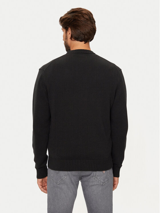 Guess Jeans Guess Jeans Pulover M4BR31 Z3HM1 Negru Regular Fit