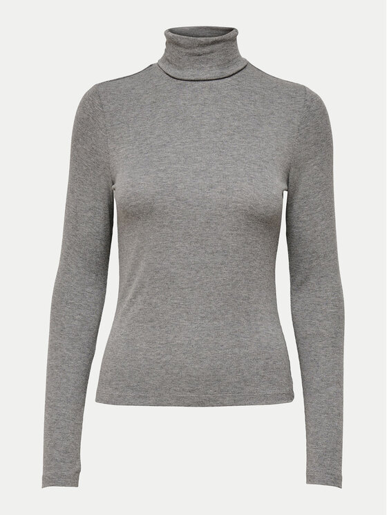 ONLY ONLY Rolák Sille 15256046 Šedá Slim Fit