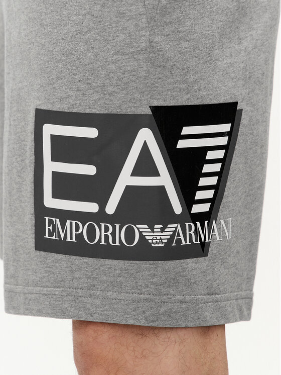 EA7 Emporio Armani EA7 Emporio Armani Sportiniai šortai 3DPS63 PJ05Z 3905 Pilka Regular Fit