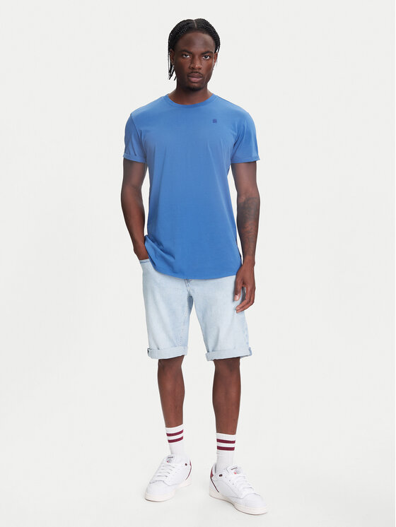 G-Star Raw G-Star Raw T-Shirt Text Back D25971-2653 Niebieski Relaxed Fit