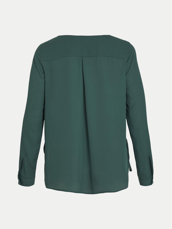 Vila Vila Camicia Lucy 14044253 Verde Regular Fit