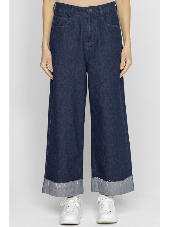 Deni Cler Milano Deni Cler Milano Jeansy T-DC-5230-E2-10-58-1 Granatowy Loose Leg
