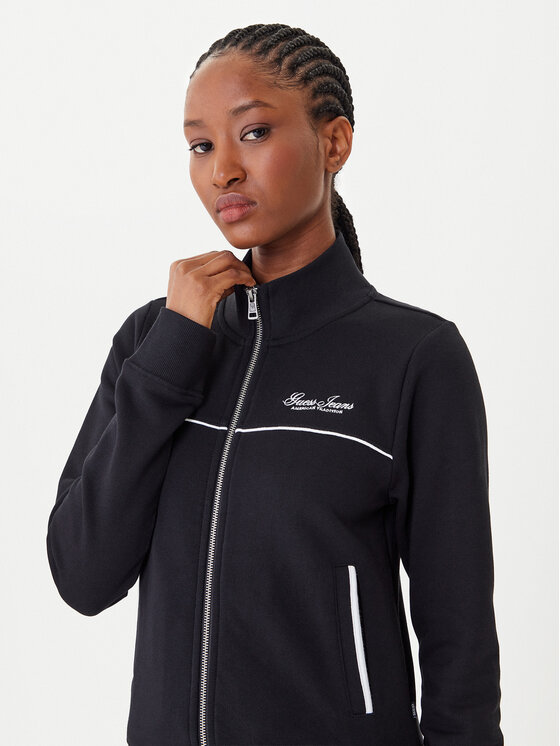 Guess Jeans Guess Jeans Суитшърт W5YQ17 K68I4 Черен Regular Fit