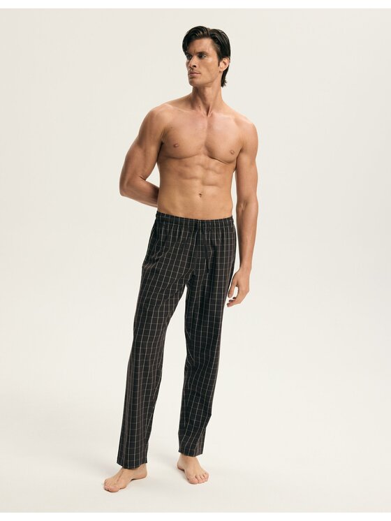 Esotiq Esotiq Piżama 44397 Brązowy Regular Fit