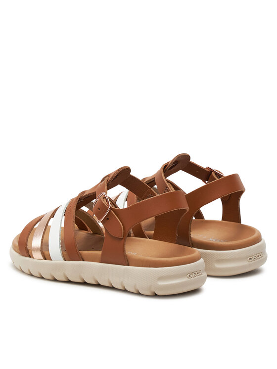 Geox Geox Сандали J Sandal Soleima Gir J35GSB 043CF C6A7F S Кафяв