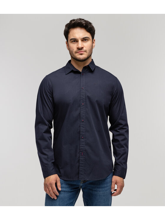 Lee Cooper Lee Cooper Koszula REY 02ZG Granatowy Regular Fit