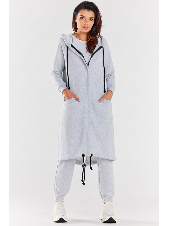 Infinite You Infinite You Bluza M278 Szary Basic Fit