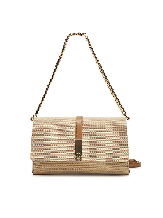 Geantă Tommy Hilfiger Heritage Conv Crossover Canv AW0AW17622 Bej