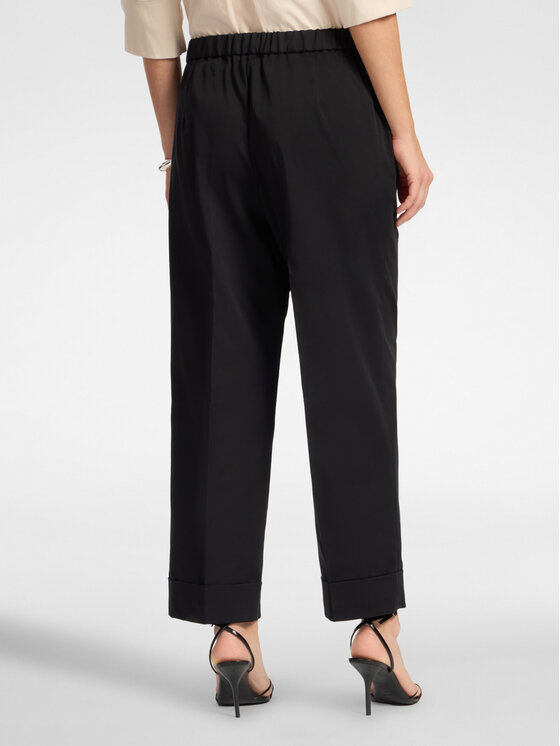 Elena Mirò Elena Mirò Spodnie materiałowe P009P000497N033 Czarny Regular Fit