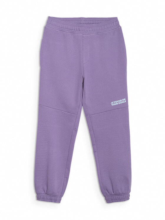 4F 4F Spodnie dresowe SELF CARE Fioletowy Regular Fit