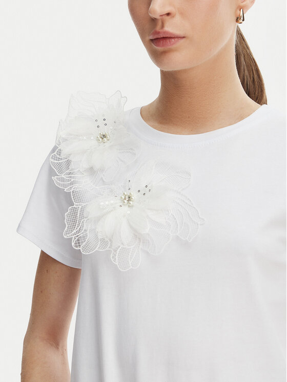 Rinascimento Rinascimento T-shirt CFC0128080003 Bianco Regular Fit