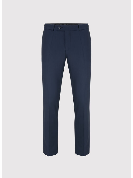 Pako Lorente Pako Lorente Spodnie garniturowe P25WP-6G-016 Granatowy Super Slim Fit