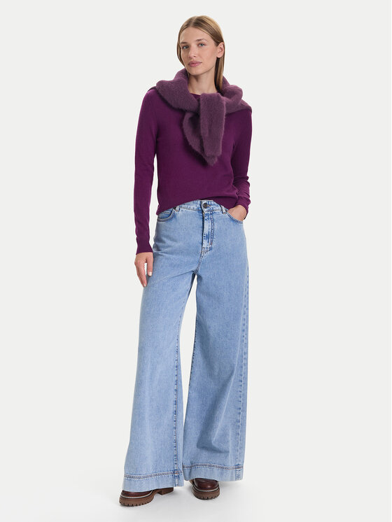 United Colors Of Benetton United Colors Of Benetton Pulover 1002D1K01 Vijolična Regular Fit