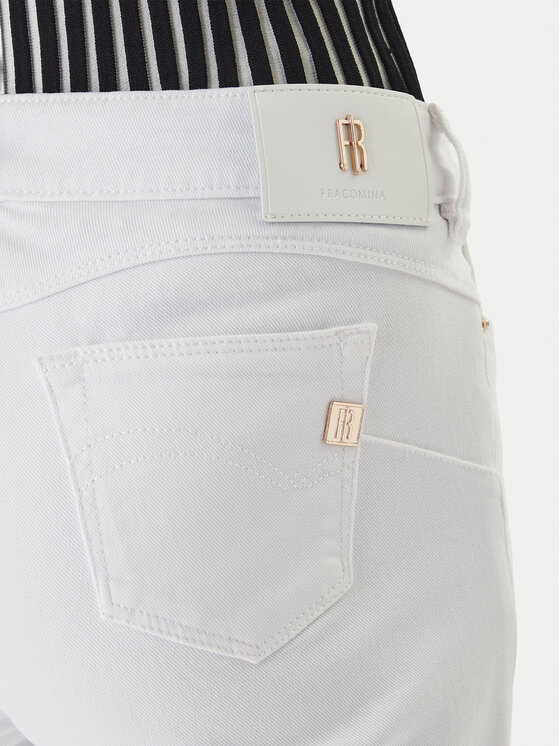 Fracomina Fracomina Džinsi FP26SV8000W61501 Balts Slim Fit